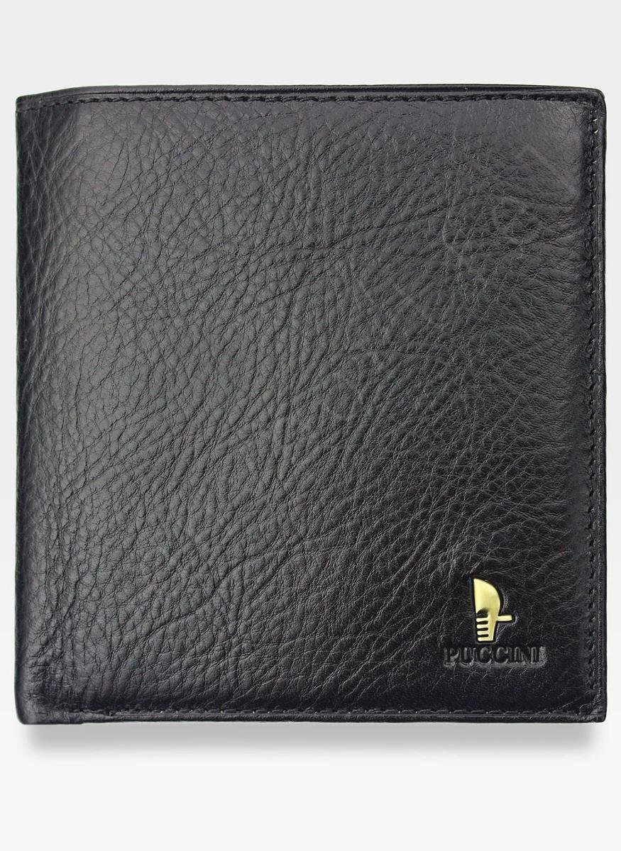 Portfel Męski Skórzany Puccini Czarny 21914P - czarny
