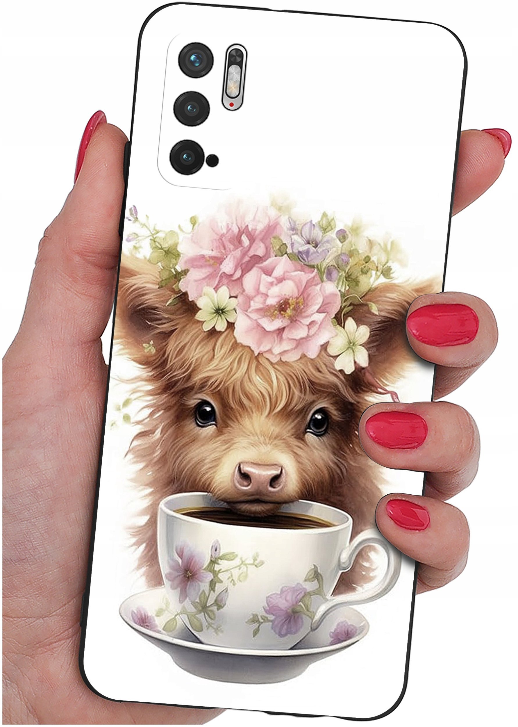 ETUI do Xiaomi Redmi Note 10 5G WZORY SILIKONOWE MATT CASE + SZKŁO 9H