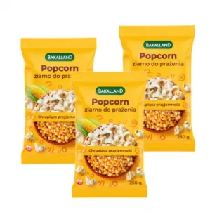 Bakalland Popcorn ziarno Zestaw 3 x 250 g - Popcorn - miniaturka - grafika 1