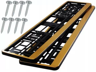 HP Utal Ramki pod tablicę rejestracyjną Złote 2 szt 36495 - Akcesoria motoryzacyjne - miniaturka - grafika 1