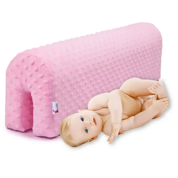 Ochraniacz piankowy na łóżko barierkę do łóżeczka różowy 70 cm Dreamland