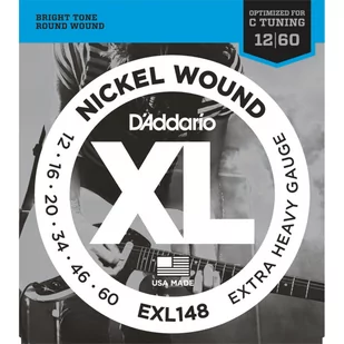 DAddario struny do gitary elektrycznej XL Electric Nickel Wound EXL148 .012- .06 - Struny gitarowe  - miniaturka - grafika 1