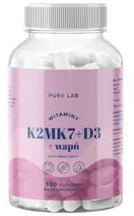 PureLab Witaminy K2MK7+D3+Wapń 130 kaps. - Witaminy i minerały - miniaturka - grafika 1