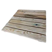 Podesty i deski tarasowe - Podest ryflowany 50 x 50 cm - miniaturka - grafika 1