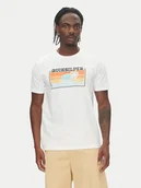 Koszulki męskie - Quiksilver T-Shirt EQYZT08065 Biały Regular Fit - miniaturka - grafika 1