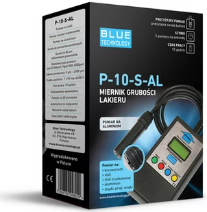 BLUE Technology Powłoka Paint grubość Meter Gauge P-10-S-AL nałożonej warstwy lakieru o grubości miernik tester lakieru warstwy lakieru do noży o grubości do stali i aluminium P-10-S-AL - Mierniki grubości lakieru - miniaturka - grafika 1