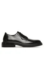 Półbuty męskie - Calvin Klein Półbuty Postman Derby HM0HM01838 Czarny - miniaturka - grafika 1