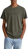 Koszulki męskie - Pepe Jeans Koszulka męska Jayden, Zielony (oliwkowy), S - miniaturka - grafika 1