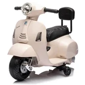 Pojazdy elektryczne dla dzieci - Motorek elektryczny SUN BABY Scooter Vespa z oparciem Biały - miniaturka - grafika 1
