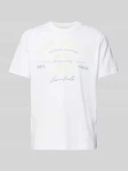 Koszulki męskie - T-shirt o kroju regular fit z czystej bawełny z nadrukiem z logo - miniaturka - grafika 1