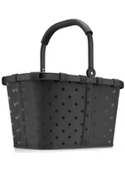 Torby i wózki na zakupy - Koszyk na zakupy plażę Reisenthel Carrybag - glossy dots black - miniaturka - grafika 1