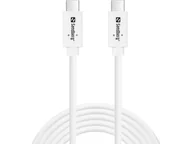 Kable USB - Sandberg USB-C>C USB 3.1 G2 100W, 2M kabel USB USB 3.2 Gen 2 (3.1 Gen 2) USB C Biały - miniaturka - grafika 1