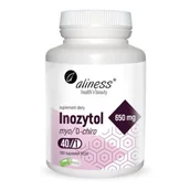 Witaminy i minerały - Aliness Inozytol myo/D-chiro, 40/1, 650 mg 100 kapsułek 8C94-4980A - miniaturka - grafika 1