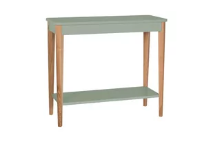 Konsola Jesionowa ASHME 85x35cm - Szałwiowy - Konsole i sekretarzyki - miniaturka - grafika 1