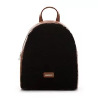 Torebki damskie - Damski plecak z przodem ze sztucznego futerka - miniaturka - grafika 1