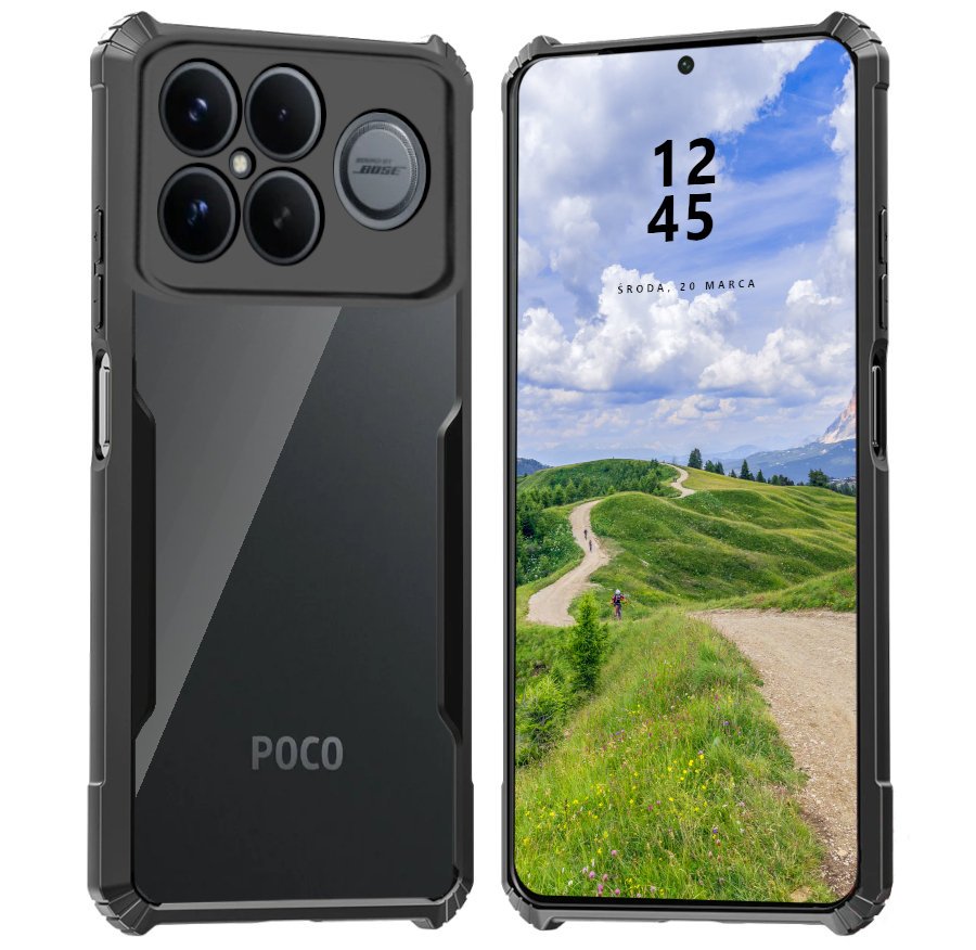 Etui do Poco F8 Ultra 5G PANCERNE AIRBAG CLEAR BACK CASE