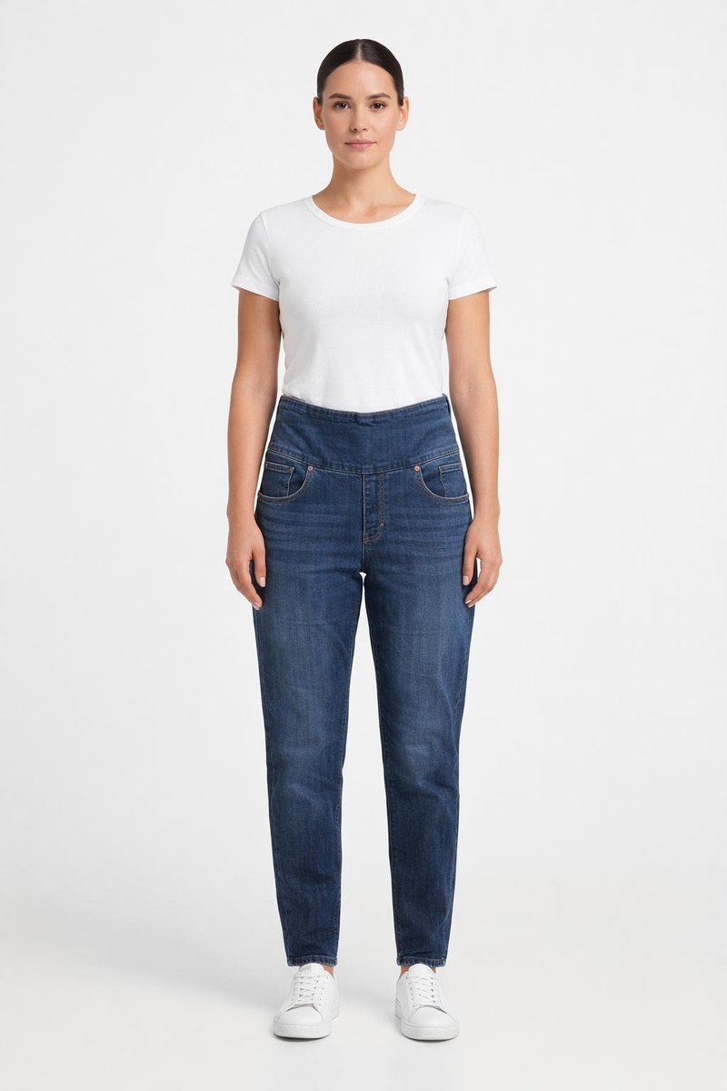 LEE SPODNIE DAMSKIE CASUAL RURKI GRANATOWE JEANS WYSOKI STAN 36 7AA