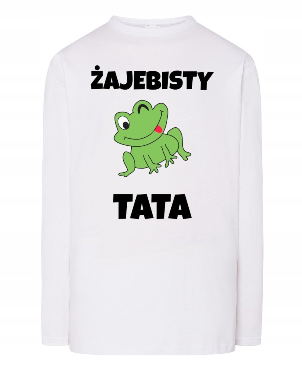 Longsleeve na Dzień Taty Prezent zabawny nadruk Żaje_bsty TATA r.XS