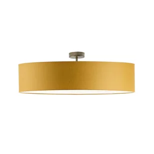 Duży plafon LED do salonu GRENADA fi - 80 cm - kolor musztardowy - Lampy sufitowe - miniaturka - grafika 1