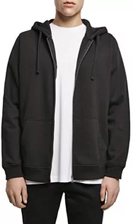 Kurtki męskie - Build Your Brand Męska kurtka Merch Zip Hoody, bluza dla mężczyzn, basic, z kapturem, rozmiary XS-5XL, czarny (Black 00007), 5XL - grafika 1