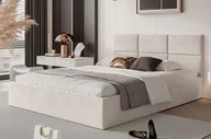 Łóżka - Łóżko tapicerowane z pojemnikiem PORTO | 140x200 | Kolor do wyboru - miniaturka - grafika 1
