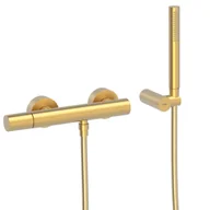 Baterie wannowe i prysznicowe - Bateria prysznicowa natynkowa Tres Study złoty mat 26116701OM - miniaturka - grafika 1