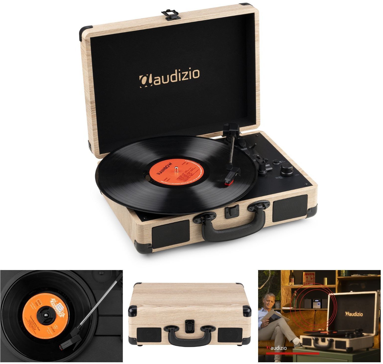 Audizio BT In/Out RP116LW jasne drewno one size