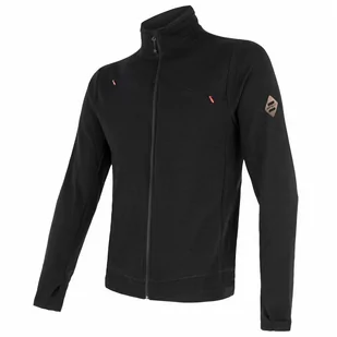 Męska bluza Sensor Merino Upper Rozmiar: L / Kolor: czarny - Bluzy sportowe męskie - miniaturka - grafika 1