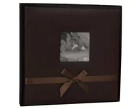 Albumy fotograficzne - Album BEKRI/BL tradycyjny ślubny, skóropodobny, 20 kart/40 stron , brązowy - miniaturka - grafika 1