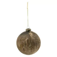 Bombki - CLAYRE & EEF CLAYRE &amp EEF Bombka choinkowa brązowa postarzana 6GL2294B - miniaturka - grafika 1