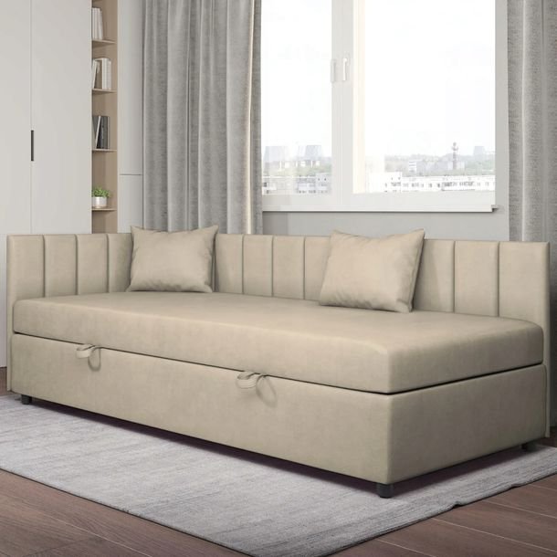 Łóżko Tapczan Tutuś BEŻ 100x200 Bonell PRODUCENT