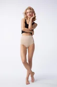 Majtki damskie - Figi Amber Maxi High Beżowe (Rozmiar XL) - miniaturka - grafika 1