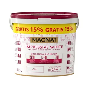 Farba Magnat Impressive White biała 11.5 l - Farby wewnętrzne - miniaturka - grafika 1