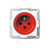 Gniazdka elektryczne - Hager Gniazdo DATA z uziemieniem, polo.fiorena, 16 A, 250 V~, z kluczem (z zac. śrub.), alu 22001719 - miniaturka - grafika 1