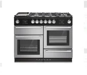 Kuchenki gazowo-elektryczne - Falcon Nexus Steam 110 Satynowy Chrom NEX110SODFSS/C-EU - miniaturka - grafika 1