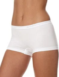 Bokserki damskie Brubeck Comfort Cotton BX10470 białe - Majtki damskie - miniaturka - grafika 1