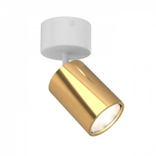 Orlicki Design Downlight LAMPA sufitowa Kika Mobile Bianco Gold regulowana OPRAWA tuba metalowa spot biały złoty Kika Mobile Bianco Gold - Lampy sufitowe - miniaturka - grafika 1