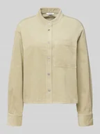 Koszule damskie - Bluzka koszulowa o kroju relaxed fit z kieszenią na piersi model ‘Falve’ - miniaturka - grafika 1