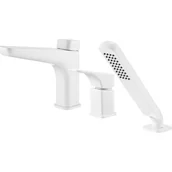 Baterie wannowe i prysznicowe - Deante Bateria wannowa 3-otw. biała HIACYNT BIANCO BQH A13M - miniaturka - grafika 1