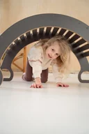 Skoczki dla dzieci - Bujak montessori DUŻY - szary - miniaturka - grafika 1