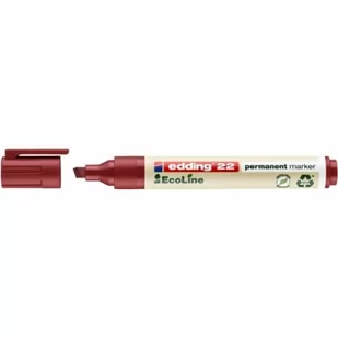 Edding Marker permanentny ścięty 1-5mm ekologiczny 22 czerwony /22/002/CZ ED/ AM595-3 - Markery permanentne - miniaturka - grafika 1