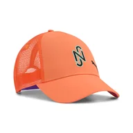 Czapki damskie - Czapka z daszkiem PUMA NEYMAR JR TRUCKER CAP 02630601 – Pomarańczowy - miniaturka - grafika 1
