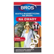 Zwalczanie i odstraszanie szkodników - Bros Siatka 160x220cm czarna na drzwi magnetyczna moskitiera 5904517204386 - miniaturka - grafika 1