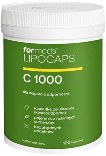 Suplement diety, ForMeds, LIPOCAPS C 1000, nowe opakowanie, 120 kaps. - Witaminy i minerały Suplement diety, ForMeds, LIPOCAPS C 1000, nowe opakowanie, 120 kaps. - Witaminy i minerały - miniaturka - grafika 1