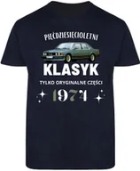 Koszulki męskie - T-SHIRT MĘSKI NA 50 URODZINY PREZENT BMW KOSZULKA GRANATOWA R-XL A38 - miniaturka - grafika 1