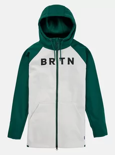 Bluza aktywna Burton Crown Weatherproof FZ long Botanical Garden / Stout White - Bluzy narciarskie - miniaturka - grafika 1