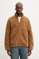 Bluzy męskie - Dickies bluza polarowa męska kolor brązowy gładka DK0A4YEE - miniaturka - grafika 1