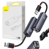 Adaptery i przejściówki - Baseus Adapter USB RJ-45 Lite Series WKQX000113 - miniaturka - grafika 1