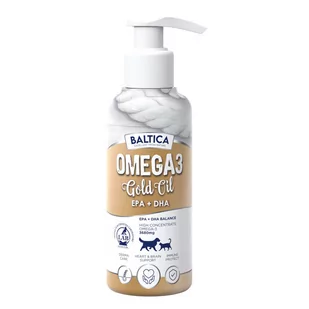 Baltica Omega3 Gold Oil 100ml - Suplementy i witaminy dla psów - miniaturka - grafika 1