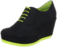 Kozaki damskie - S.Oliver Casual 5-5-23302-20 damskie kozaki, czarny - Czarny Black Lime 76-38 EU - miniaturka - grafika 1